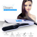 wholesale Hair Straight Ceramic Electric Styling Brush Steam Moisturizing Hair Straightener Brush Vapor Spray Fast Flat Iron Com